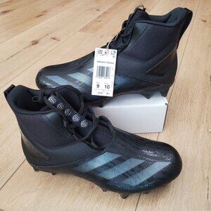 adidas ADIZERO Chaos Football Cleats Mens Size 9 Lineman Triple Black ID9103